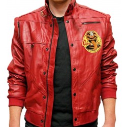 Cobra Kai (Johnny Lawrence) William Zabka Red Leather Jacket